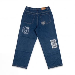 Pas De Mer Doily Pants – Blue