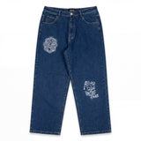 Pas De Mer Doily Pants – Blue