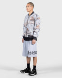 Pleasures Oe Wide Shorts - Grey Mélange