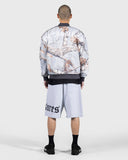 Pleasures Oe Wide Shorts - Grey Mélange
