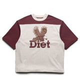 Diet Starts Monday Eagle Yoke Tee – Maroon / Antique White