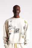 Diet Starts Monday Doodle Crewneck Sweatshirt – Heather Grey