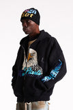 Diet Starts Monday Hell Bent Full Zip Sweatshirt – Vintage Black
