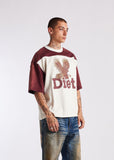 Diet Starts Monday Eagle Yoke Tee – Maroon / Antique White