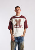 Diet Starts Monday Eagle Yoke Tee – Maroon / Antique White