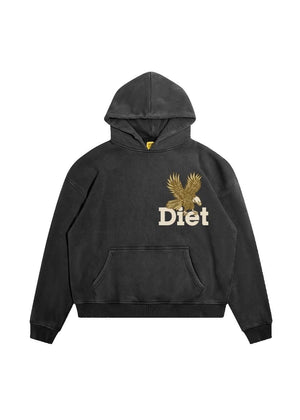 Diet Starts Monday Winged Eagle Hoodie – Vintage Black