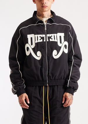 Diet Starts Monday Reverso Nylon Zip Jacket – Black/Grey