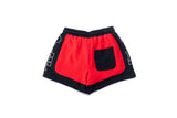 Diet Starts Monday French Terry Row Shorts - Black/Red