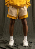 Diet Starts Monday French Terry Row Shorts - Tan/Yellow