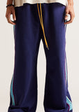 Diet Starts Monday Crochet Panel Pant - Blue
