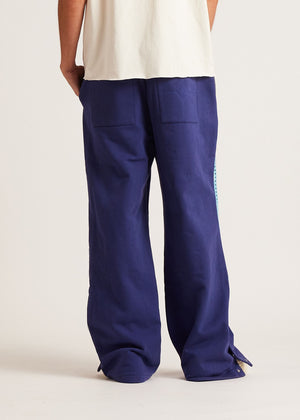 Diet Starts Monday Crochet Panel Pant - Blue