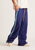 Diet Starts Monday Crochet Panel Pant - Blue