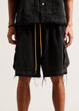 Diet Starts Monday Canvas Cargo Short - Black