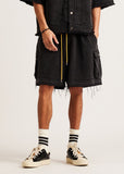 Diet Starts Monday Canvas Cargo Short - Black