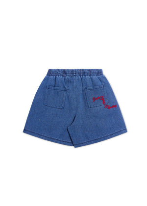 Diet Starts Monday Dropoff Shorts - Indigo/Red
