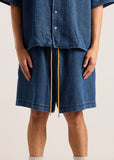 Diet Starts Monday Dropoff Shorts - Indigo/Red