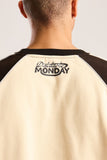 Diet Starts Monday Heaven Or Hell Raglan Tee - Cream/Vintage Black