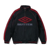 Butter Goods X Umbro Diamond Fleece Zip-Thru Jacket - Black