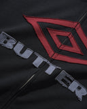 Butter Goods X Umbro Diamond Fleece Zip-Thru Jacket - Black
