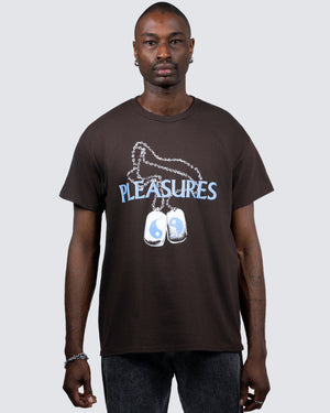 Pleasures Dog Tags T-shirt - Brown