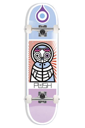 Push Skatebording Don Pendleton Owl Guest Complete Skateboard - Multi 8.0"