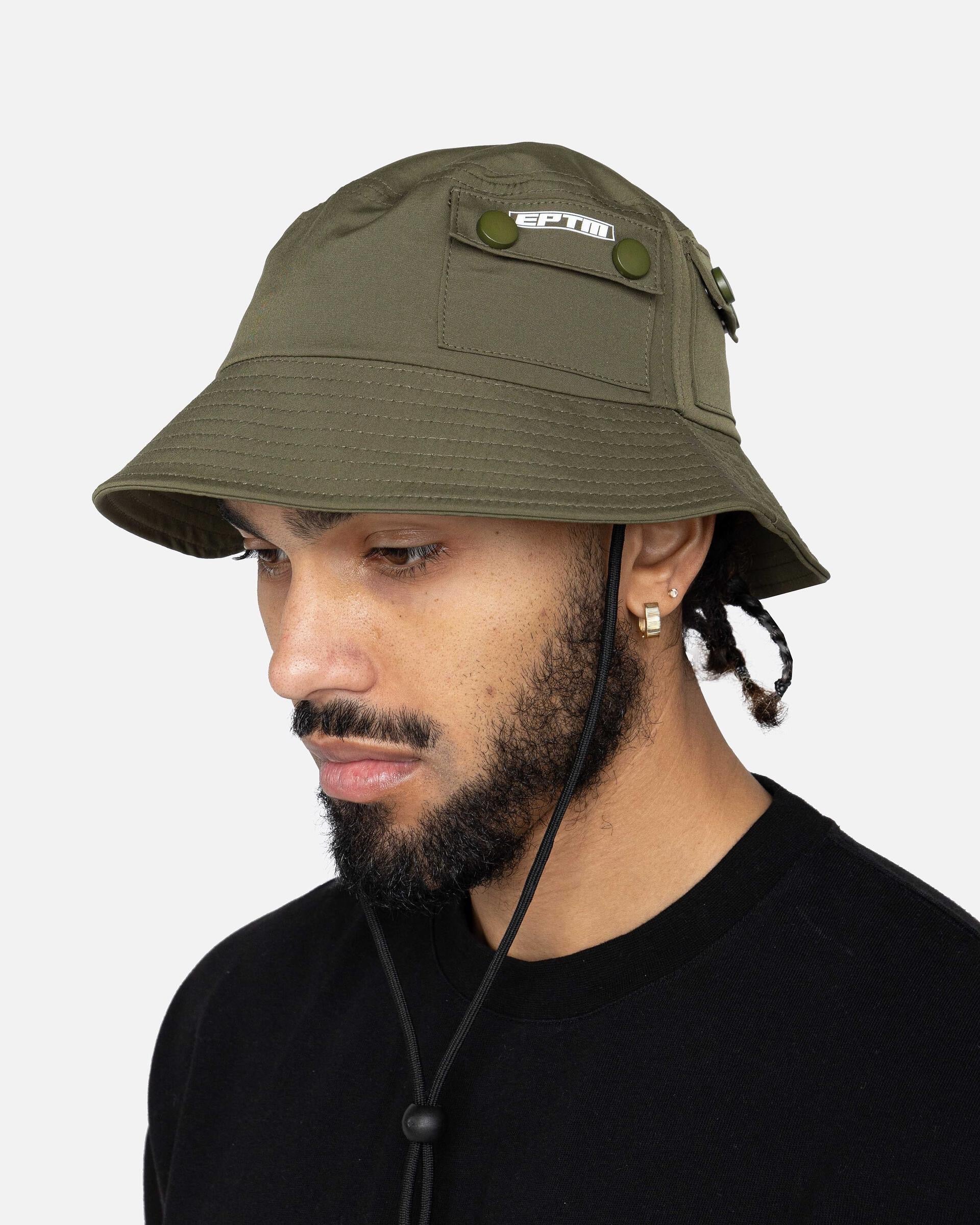 EPTM Snap Button Bucket Hat - Olive