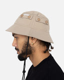 EPTM Snap Button Bucket Hat - Khaki