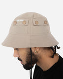 EPTM Snap Button Bucket Hat - Khaki