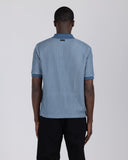 Honor the Gift Striped Knit Polo - Indigo