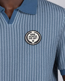 Honor the Gift Striped Knit Polo - Indigo