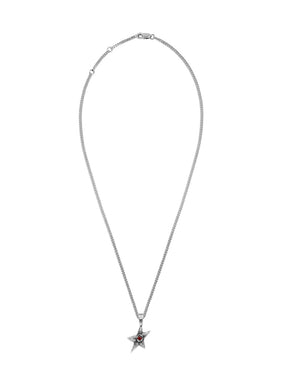 TwoJeys Red Stelle Necklace – Silver
