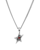 TwoJeys Red Stelle Necklace – Silver