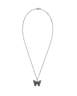 TwoJeys Silhouette Butterfly Effect Necklace – Silver