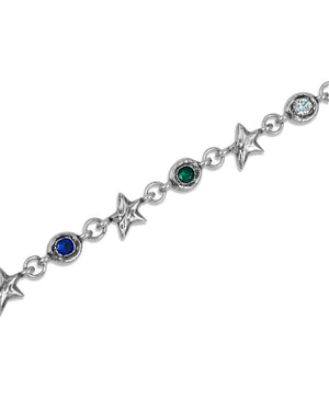 TwoJeys Multicolor Squadra Bracelet – Silver
