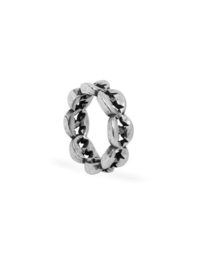 TwoJeys Calabrote Multi Link Ring – Silver