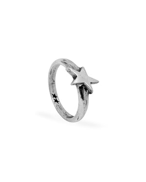 TwoJeys Single Star Signet Ring – Silver
