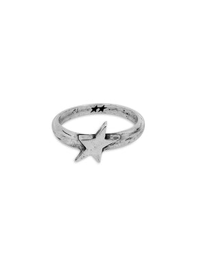 TwoJeys Single Star Signet Ring – Silver