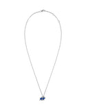 TwoJeys Tilted Enameled Necklace - Silver