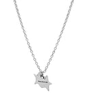 TwoJeys Tilted Enameled Necklace - Silver