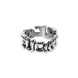 HUF Fuck It Warped Ring - Silver