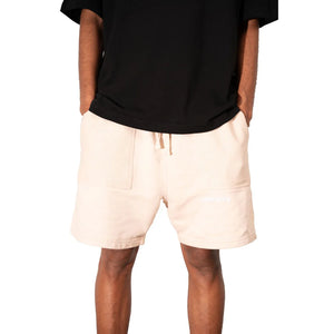 Lost Days Flipped Sweat Shorts - Beige