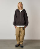 Gramicci One Point Zip Hooded Sweatshirt - Deep Brown