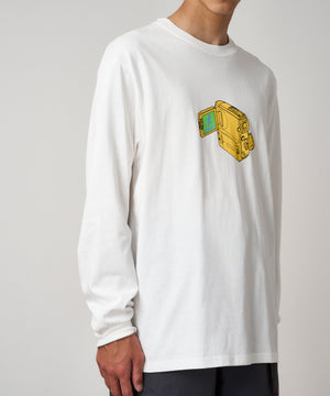 Gramicci Camcorder Long Sleeve Tee – White