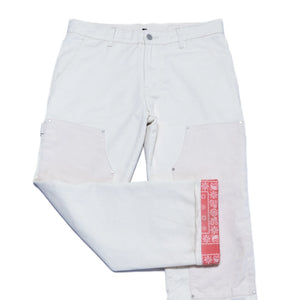Galag Garage Driver's Double Knee Pants - Off White