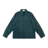 Galag Garage AW26 Pinstripe Shirt - Pine