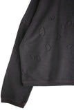 Jungles Jungles Distressed Terry Crewneck – Black