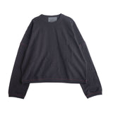 Jungles Jungles Distressed Terry Crewneck – Black