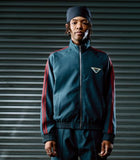 Homme+Femme Classic Track Jacket – Blue/Burgundy