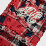 Homme+Femme Wave Patchwork Flannel – Red
