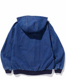 XLarge Hooded Denim Work Jacket - Indigo